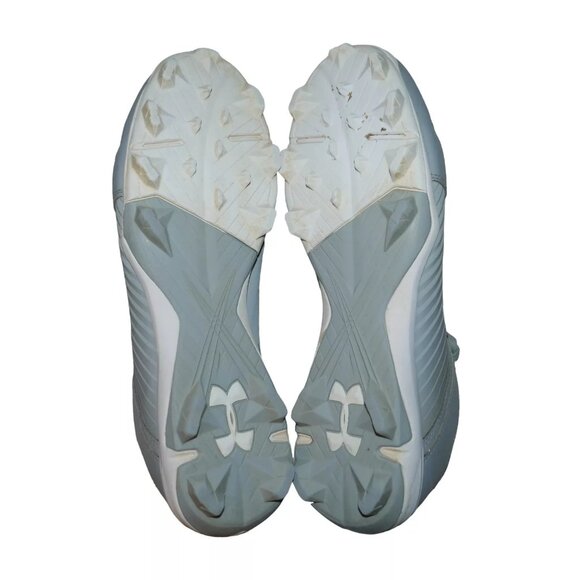 Under Armour Leadoff Low RM Baseball Cleats Men's Size 12 Gray Leather Summer Sp - Picture 8 of 12